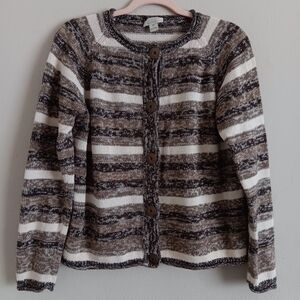 Christopher & Banks Striped Cardigan Sweater